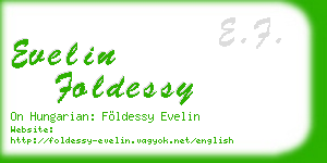 evelin foldessy business card
